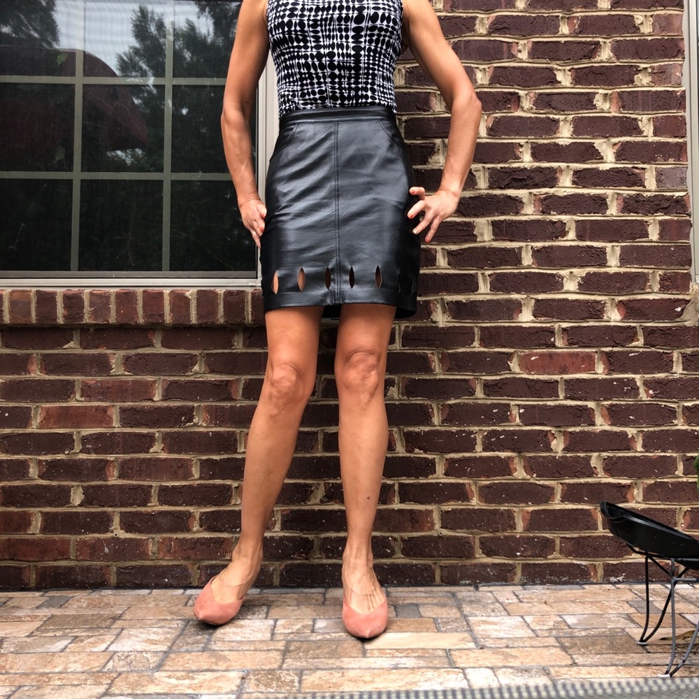 Versus by Versace leather skirt